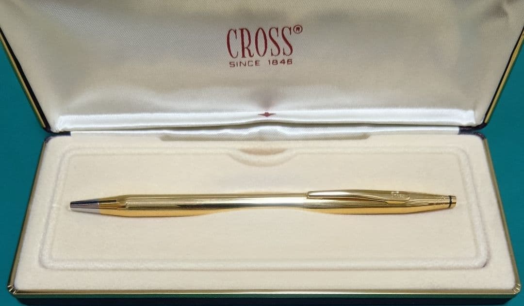 CROSS Classic Century Twist Ballpoint Pen 1/20 18KT Gold Filled with Box