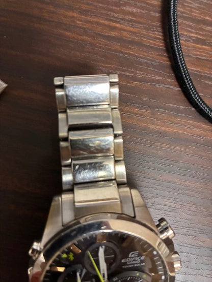 Casio Edifice Tough Solar Chronograph Watch Bluetooth Stainless Steel Japan Import