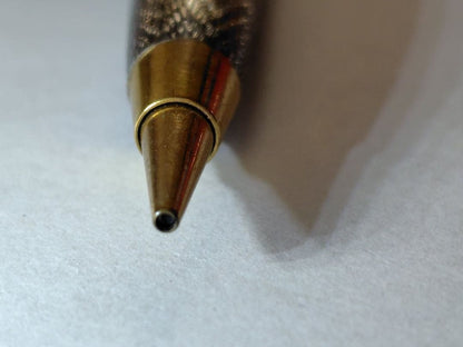 NEWMAN vintage sterling silver mechanical pencil with knock mechanism and fine wave pattern on body