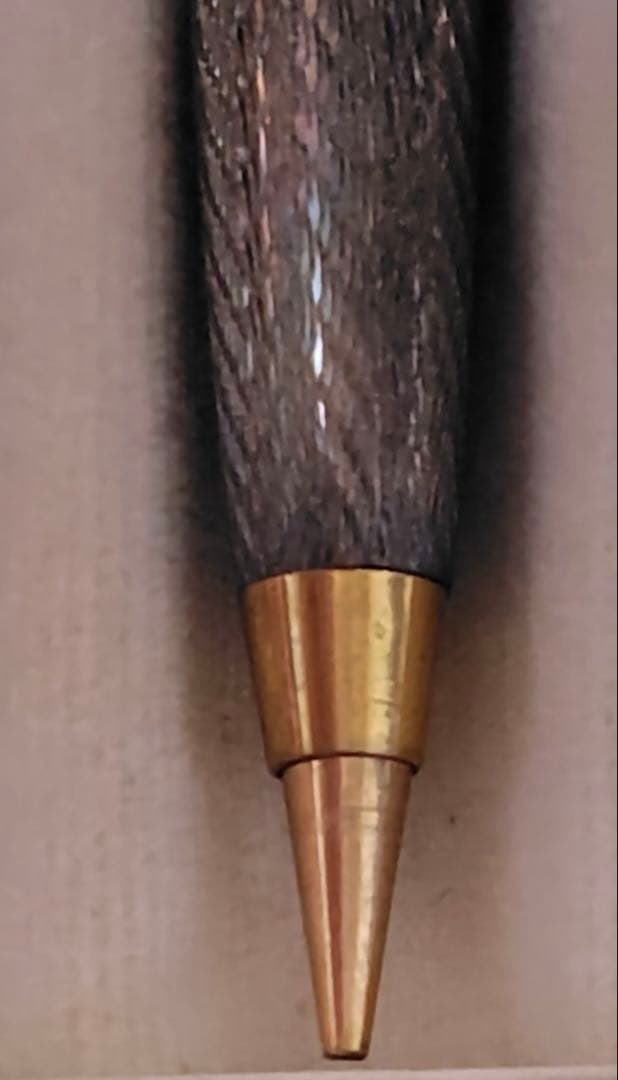 NEWMAN vintage sterling silver mechanical pencil with knock mechanism and fine wave pattern on body