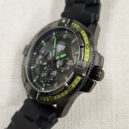Casio Chronograph Style Day Date Multi-Function Watch Model MTD-1068B-1A2 Japan Import