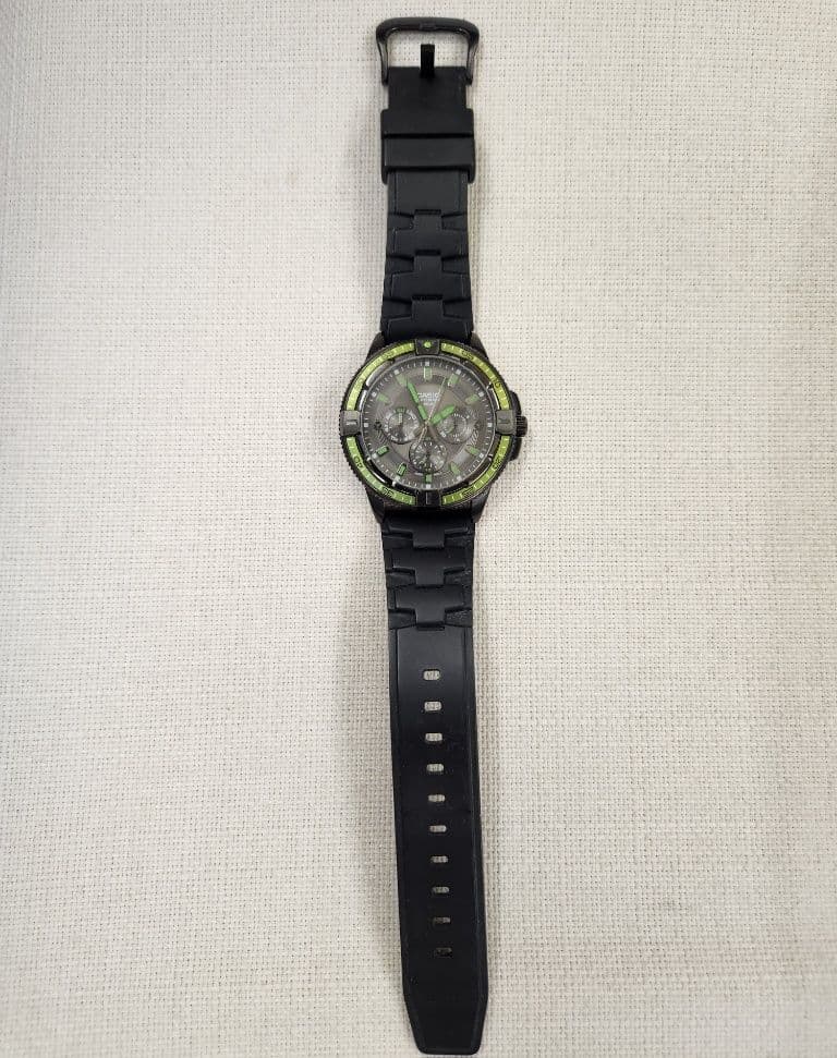 Casio Chronograph Style Day Date Multi-Function Watch Model MTD-1068B-1A2 Japan Import