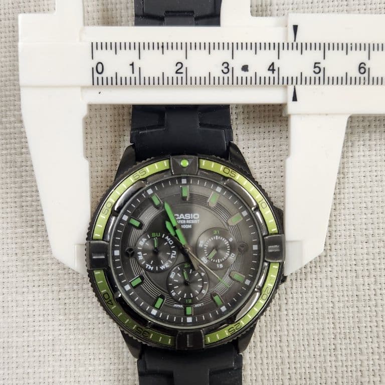 Casio Chronograph Style Day Date Multi-Function Watch Model MTD-1068B-1A2 Japan Import