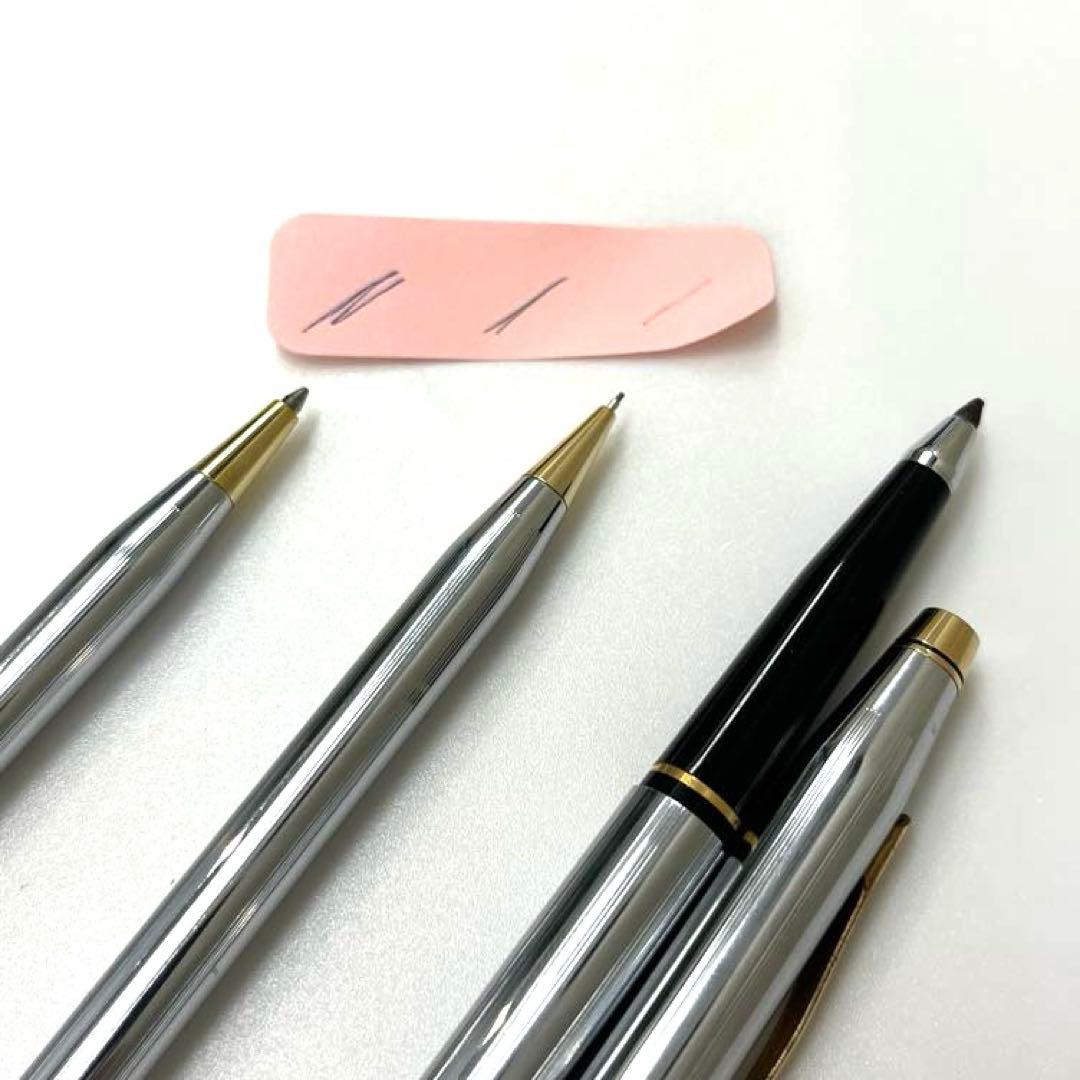 Cross Brand Pen, Mechanical Pencil & Sign Pen Set with Case in Silver and Gold