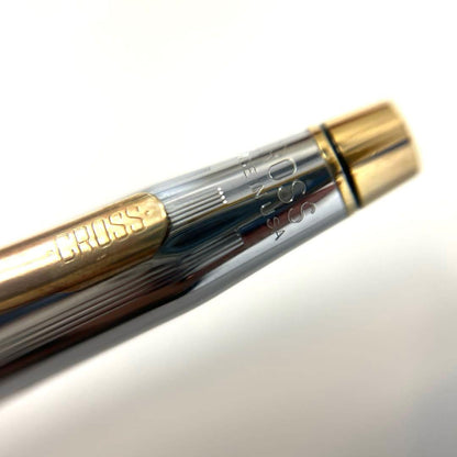 Cross Brand Pen, Mechanical Pencil & Sign Pen Set with Case in Silver and Gold