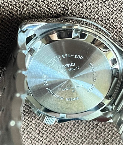 Casio EF-2000D-1AJF Pair Watches with Date Display and 20 ATM Water Resistance