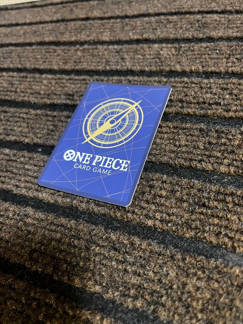 Opened One Piece Card Game Black Luffy SEC Parallel card from OP-10 series with minor wear, Japan import