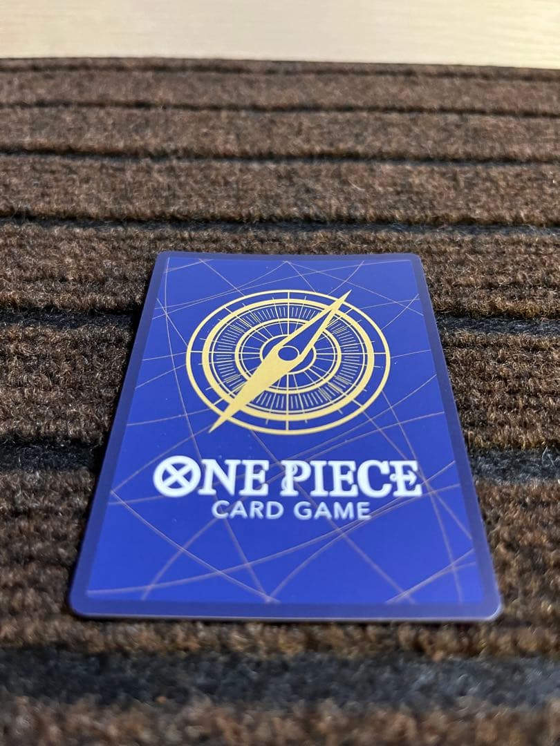 Opened One Piece Card Game Black Luffy SEC Parallel card from OP-10 series with minor wear, Japan import