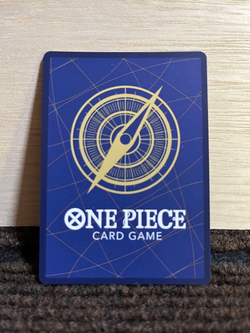 Opened One Piece Card Game Black Luffy SEC Parallel card from OP-10 series with minor wear, Japan import