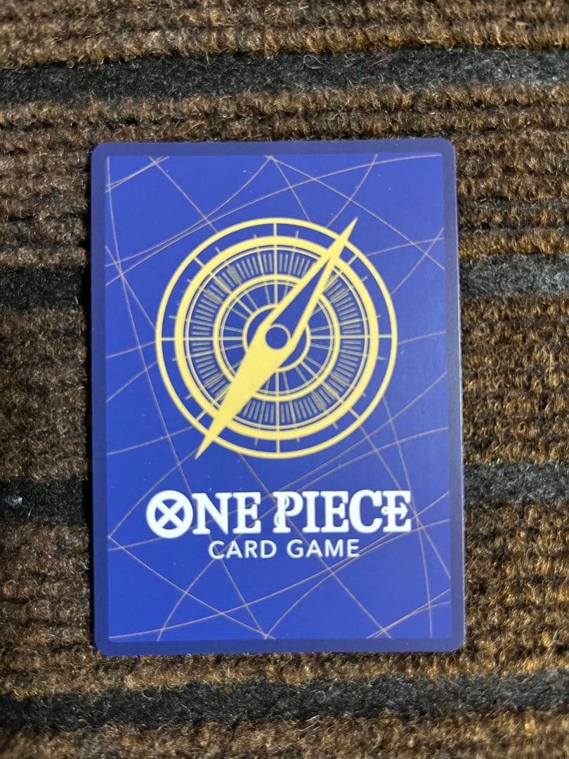 Opened One Piece Card Game Black Luffy SEC Parallel card from OP-10 series with minor wear, Japan import