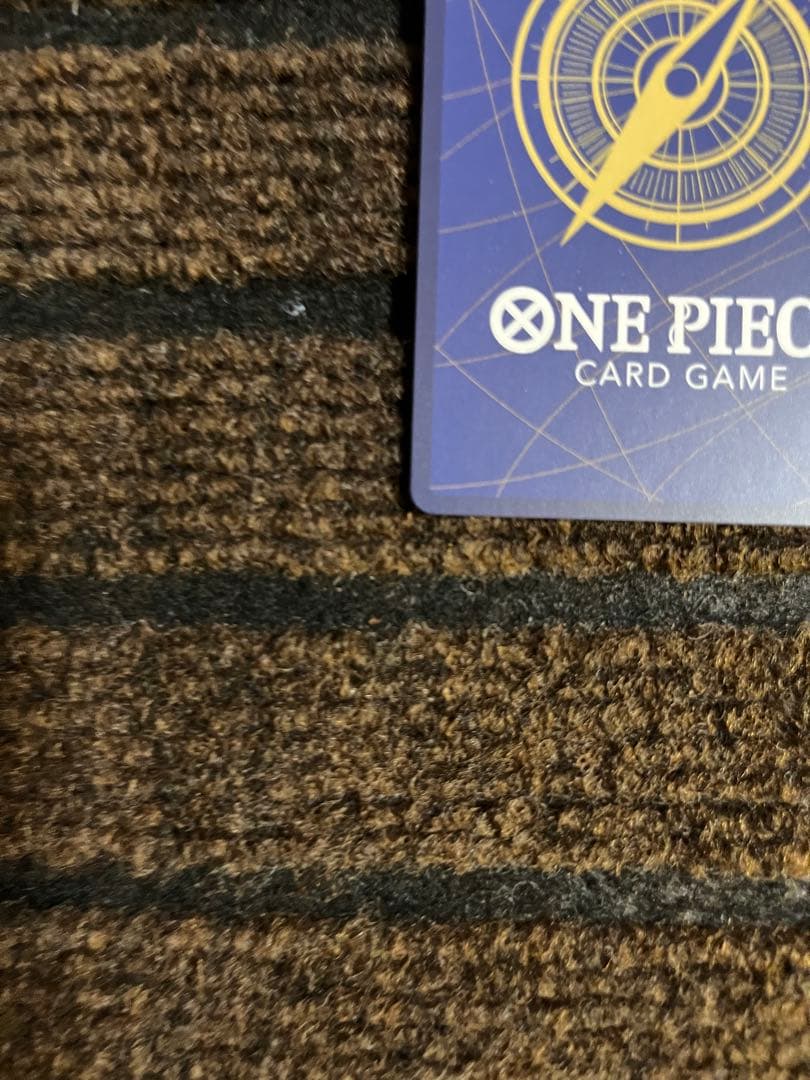 Opened One Piece Card Game Black Luffy SEC Parallel card from OP-10 series with minor wear, Japan import