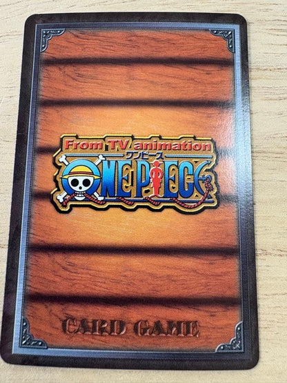 One Piece Bandai Carddass old card game featuring Luffy Pirate Spirit character in card case