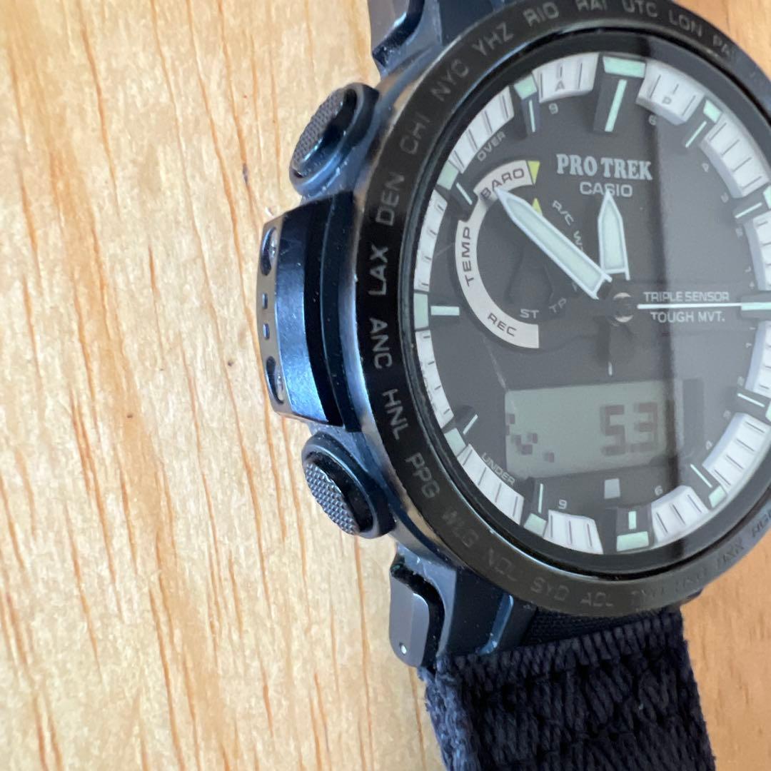 Casio Pro Trek PRW-60YBM Double Sensor Solar Watch with White and Black Panda Design — Japan Import