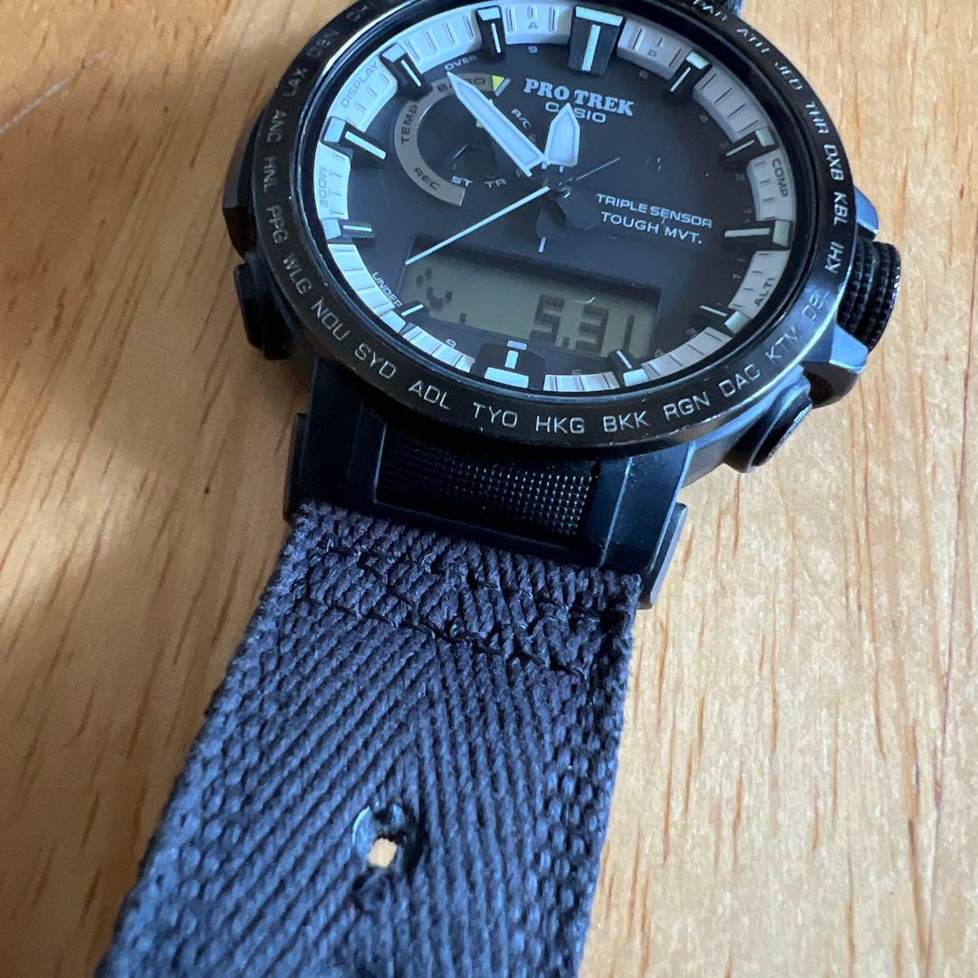 Casio Pro Trek PRW-60YBM Double Sensor Solar Watch with White and Black Panda Design — Japan Import