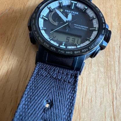 Casio Pro Trek PRW-60YBM Double Sensor Solar Watch with White and Black Panda Design — Japan Import