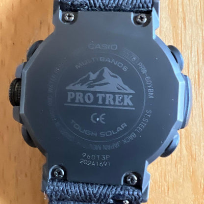 Casio Pro Trek PRW-60YBM Double Sensor Solar Watch with White and Black Panda Design — Japan Import