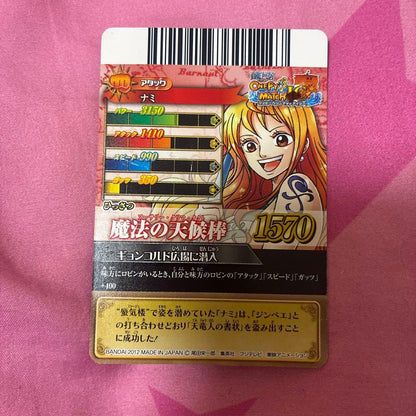 Nami figure from One Piece Wano Pura Belli Match series 2012 Japan import model IC5-06