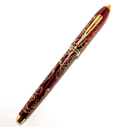 Cross Townsend Year of the Tiger Model 2022 Red GT Ballpoint Pen with Gold Plated Details — Japan Import