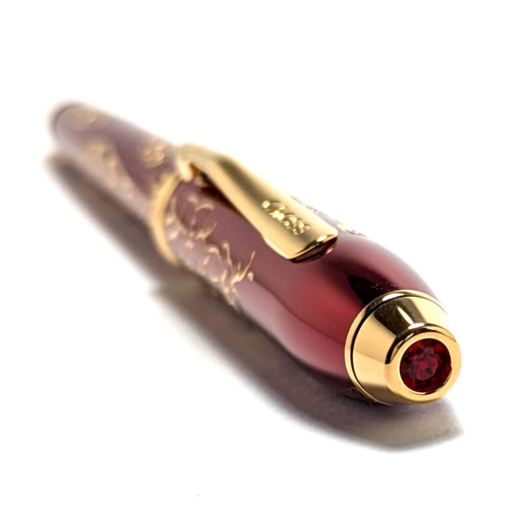 Cross Townsend Year of the Tiger Model 2022 Red GT Ballpoint Pen with Gold Plated Details — Japan Import