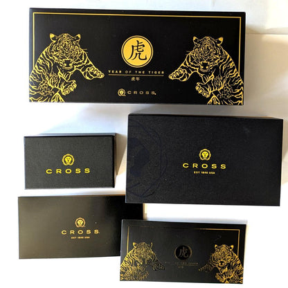 Cross Townsend Year of the Tiger Model 2022 Red GT Ballpoint Pen with Gold Plated Details — Japan Import