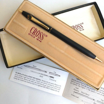Cross Black Ballpoint Pen with NEXT Logo | Difficult to Find Item — Japan Import
