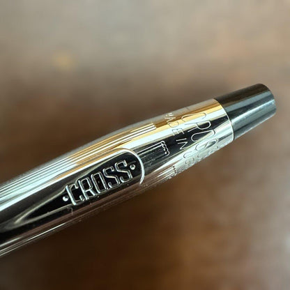 CROSS Pelican Retro Ballpoint Pen Set with Metal Design and Leather Case