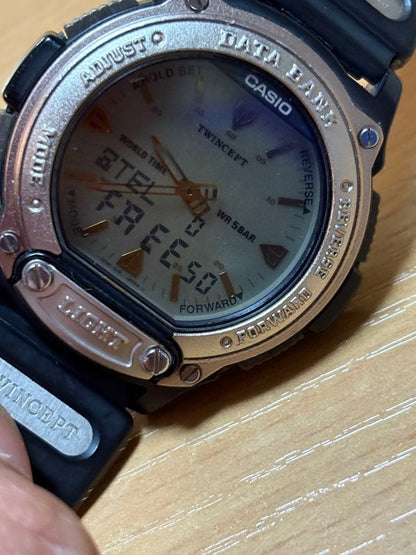 Casio Data Bank ABX-60 Hybrid Digital and Analog Watch for Men — Japan Import