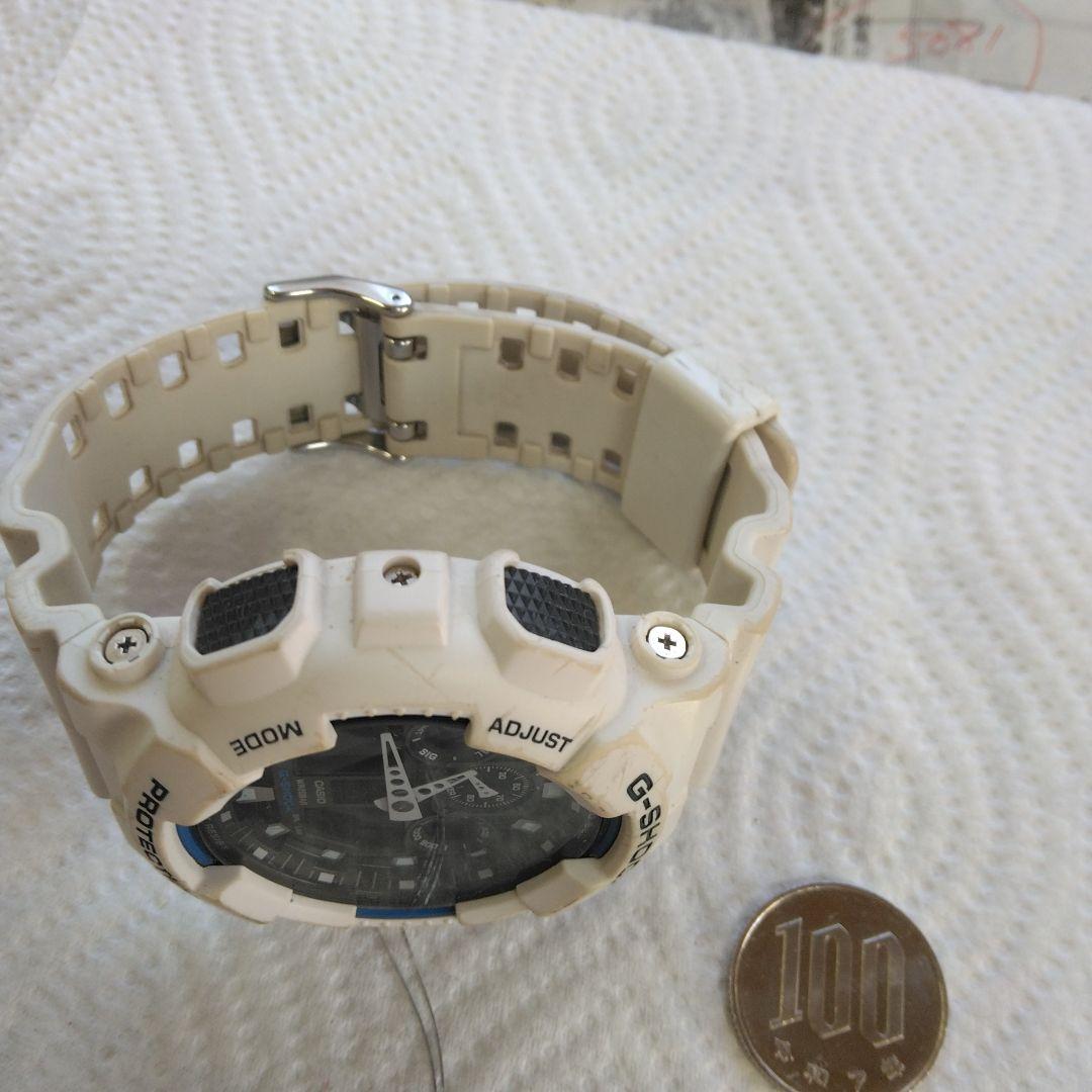 Casio G-Shock GA-100-1A4 White Digital Analog Combination Watch — Japan Import
