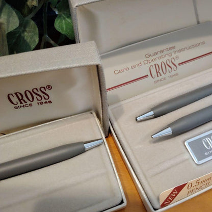 CROSS Brand Pen Set with Ballpoint and 0.5mm Mechanical Pencil — Japan Import
