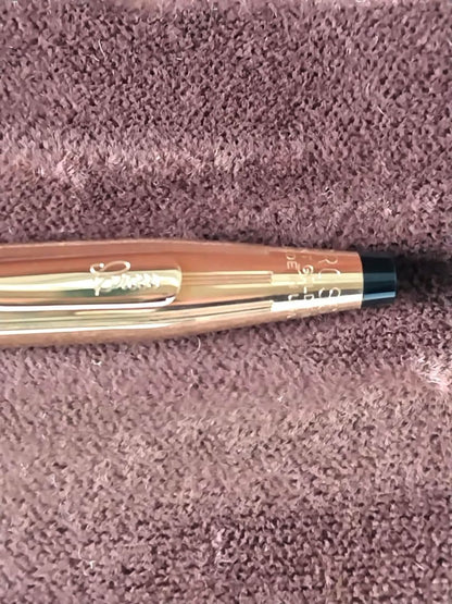 Seiko Classic Century Cross Mechanical Pencil 14K Gold Plate American Made Collectible