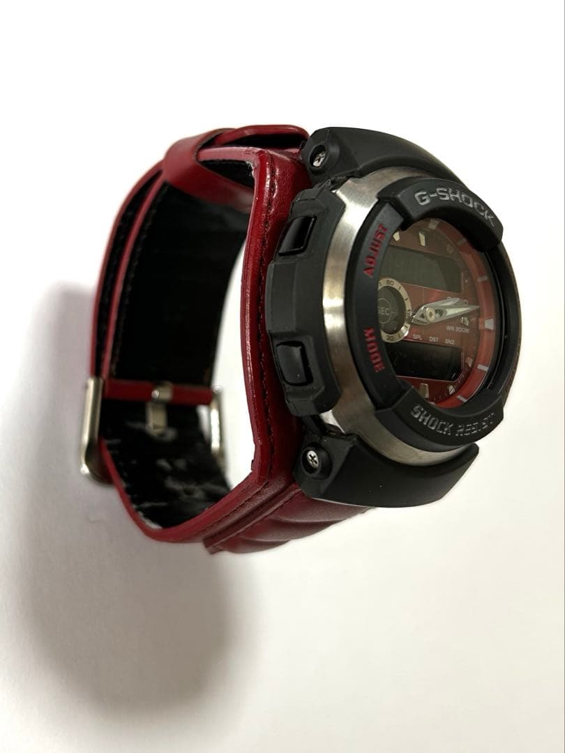 Casio G-Shock G-Spike G-300L Red Leather Band Watch — Japan Import