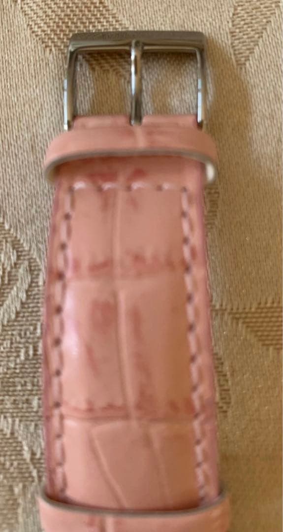 Casio Wave Ceptor Leather Solar Radio Watch in Pink — Japan Import