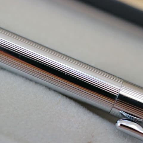 Silver CROSS Classic Century 3502 ballpoint pen approximately 5.1 inches long imported from Japan