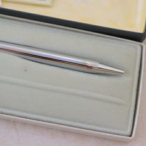 Silver CROSS Classic Century 3502 ballpoint pen approximately 5.1 inches long imported from Japan