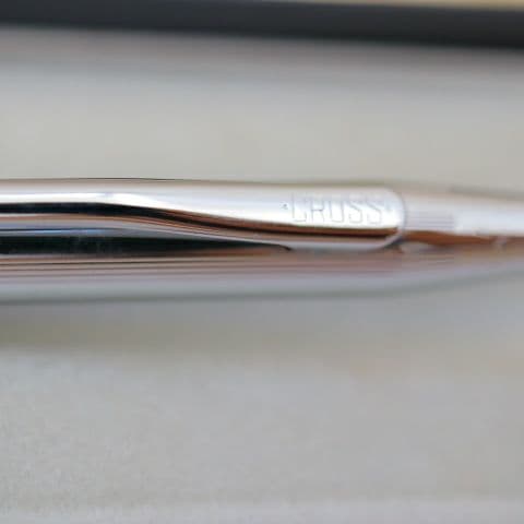 Silver CROSS Classic Century 3502 ballpoint pen approximately 5.1 inches long imported from Japan