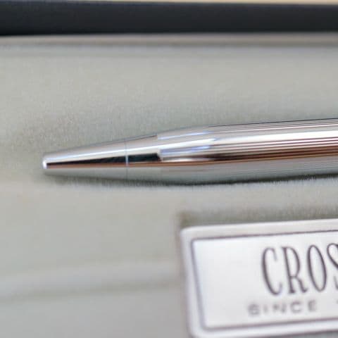 Silver CROSS Classic Century 3502 ballpoint pen approximately 5.1 inches long imported from Japan