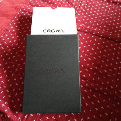 Crown Brand Black Ballpoint Pen with Gift Box and Replacement Ink