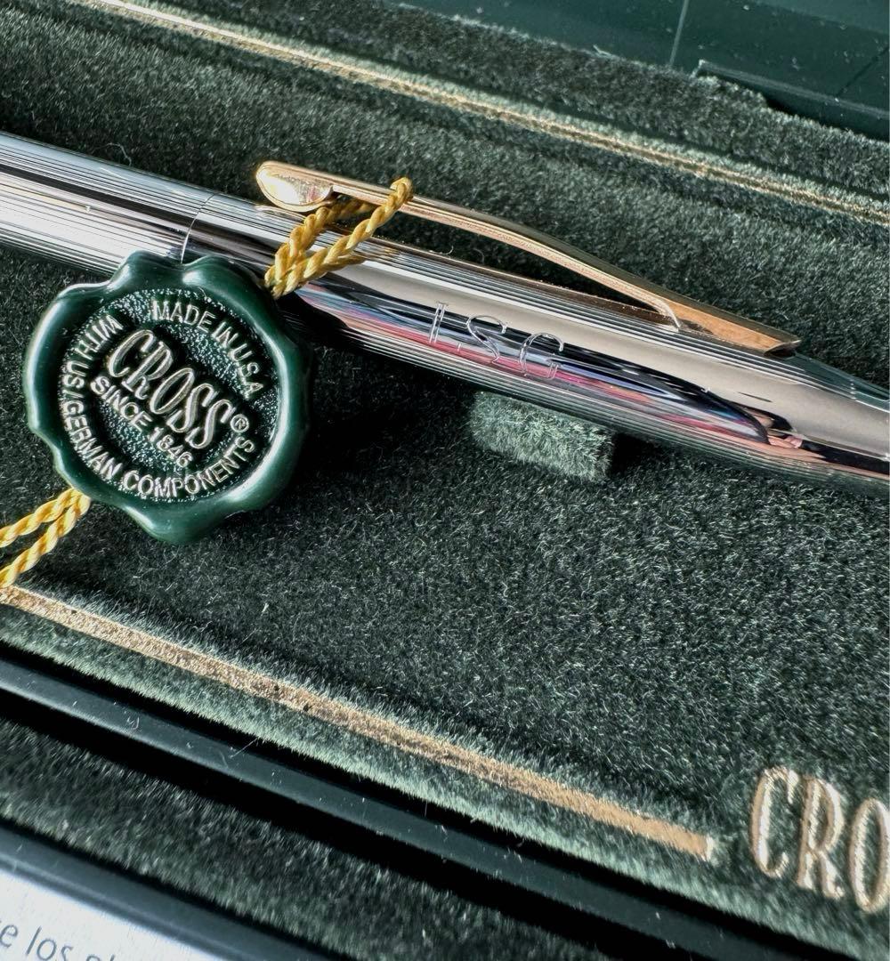 Cross Metal Ballpoint Pen Series Millennium Medalist Silver & Gold Boxed