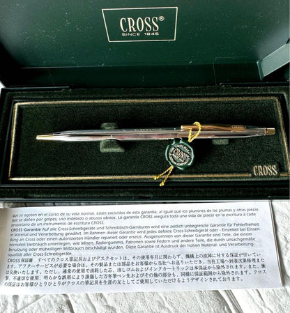 Cross Metal Ballpoint Pen Series Millennium Medalist Silver & Gold Boxed