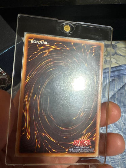 Yugioh Black Magician Early Ultra Rare card Japan import stored in protective sleeve and loader