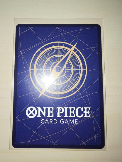 One Piece Card Battle of Wills featuring Ace Secret Parallel card in used condition stored in hard sleeve