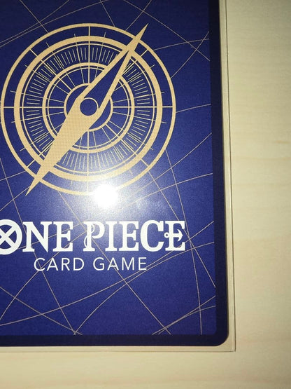 One Piece Card Battle of Wills featuring Ace Secret Parallel card in used condition stored in hard sleeve