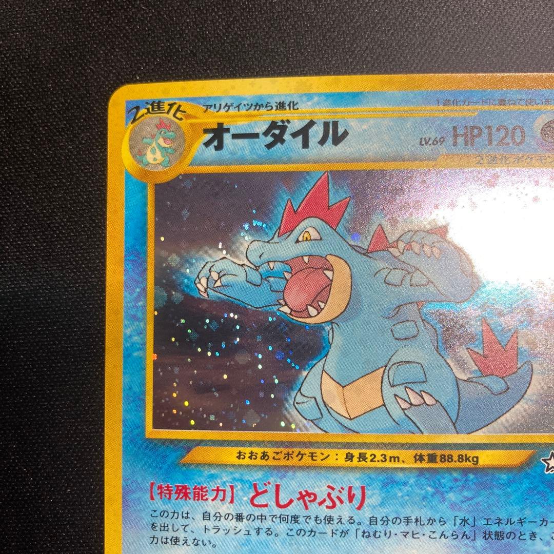 Lizardon Old Card Series file with hollow foil and rare stickers in used condition