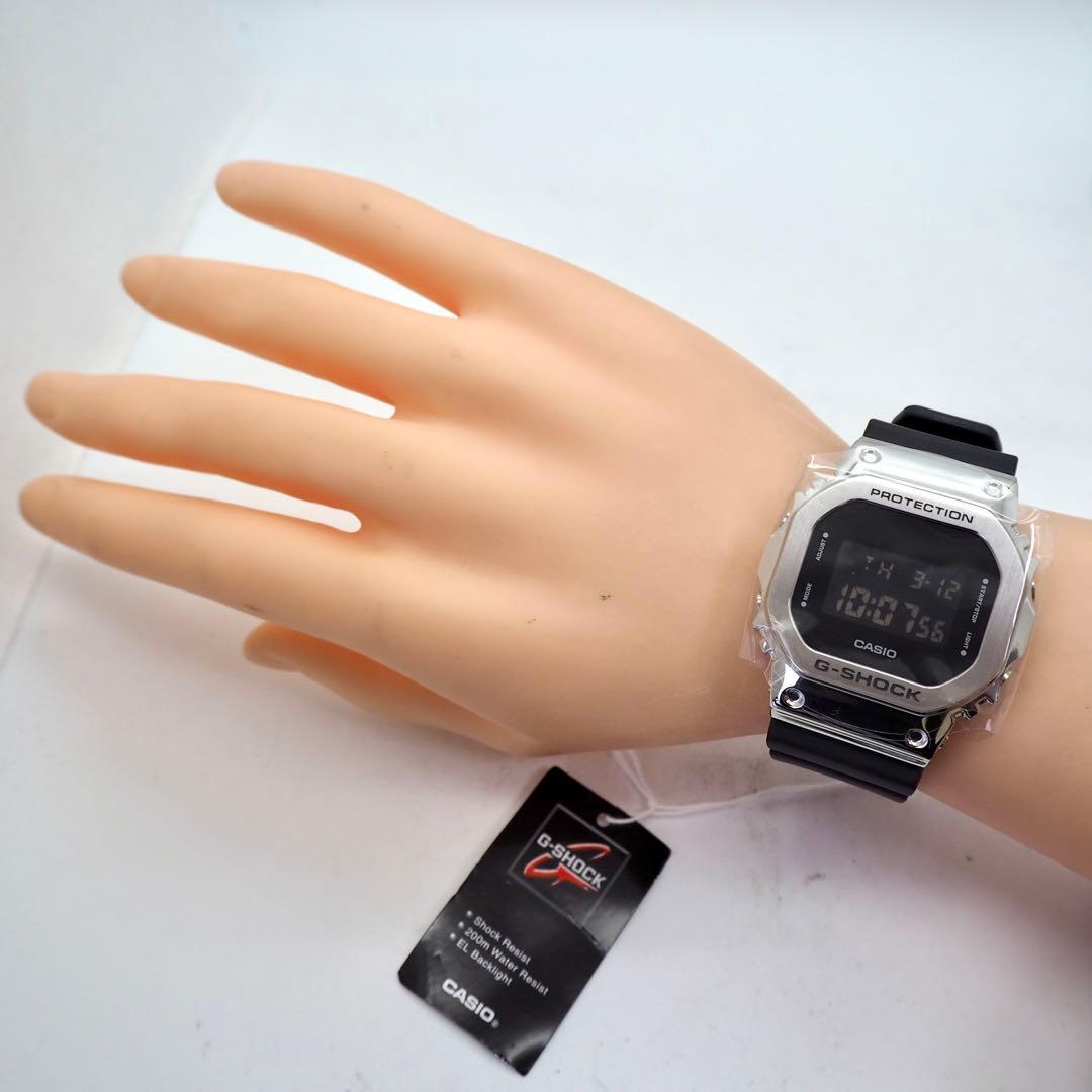 Casio GM-S5600 Digital Watch for Men with Metal Band and Box — Japan Import