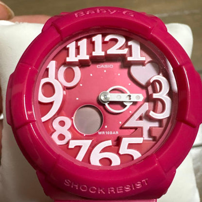 Casio Baby-G WR10BAR Shock Resistant Pink Watch with Metal Buckle — Japan Import