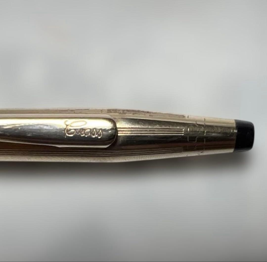 Cross Classic Century old model ballpoint pen with 14K gold filled metal body and engraved markings