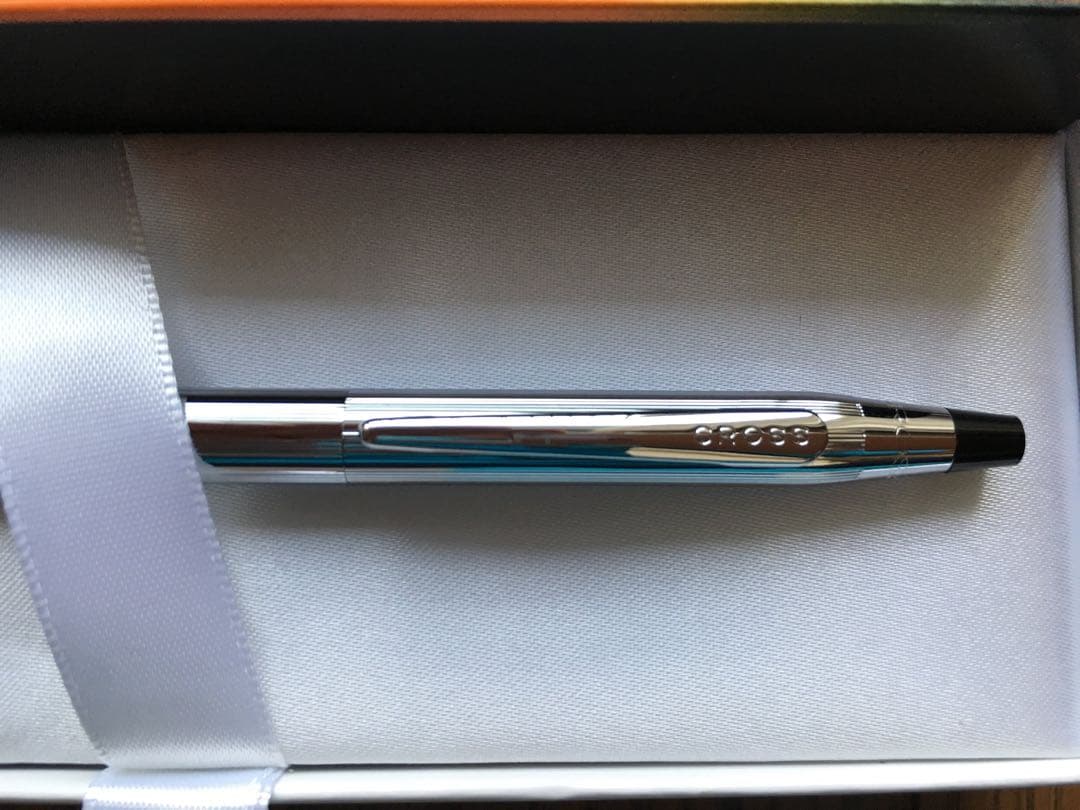 New unused Cross ballpoint pen with twist mechanism and sleek black barrel