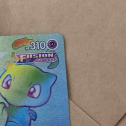 Pokemon Card Mew VMAX HR trading card with possible warping, ideal for play use