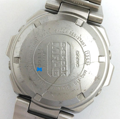 Casio G-Shock MRG-110 Quartz Used Silver Stainless Steel Watch — Japan Import