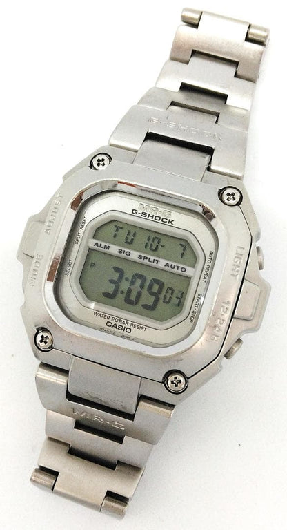 Casio G-Shock MRG-110 Quartz Used Silver Stainless Steel Watch — Japan Import